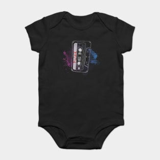 Punk rock cassette tape Baby Bodysuit